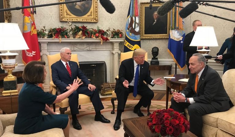 Trump Gets Into Heated Argument With Pelosi And Schumer, Threatens To Shut Down Government In Front Of Reporters Trump Gets Into Heated Argument With Pelosi And Schumer, Threatens To Shut Down Government In Front Of Reporters
