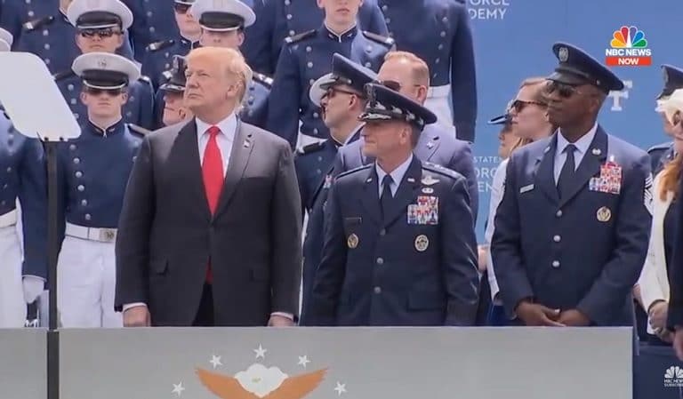Trump Speaks At U.S. Air Force Academy, Completely Ignores Secretary Of The Air Force