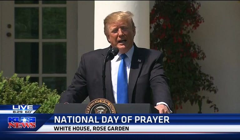 Trump Boasts That More People Are Saying “God” Now Because Of Him