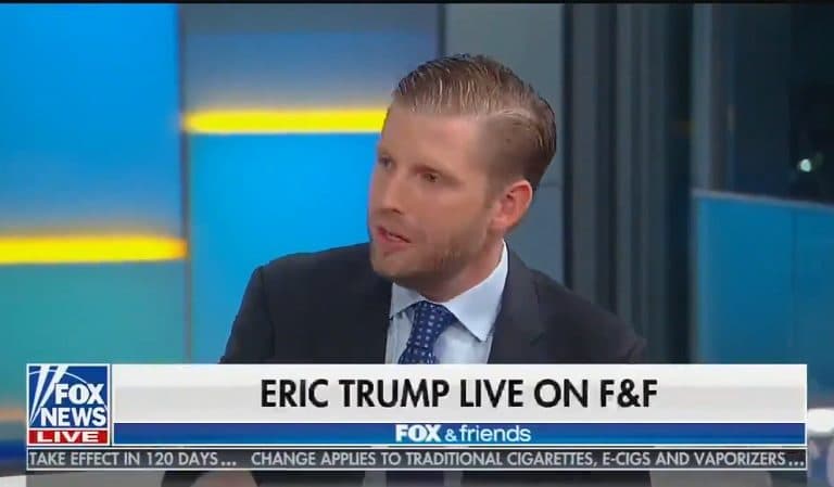 Eric Trump Went On Fox And Friends To Brag About Father’s Job Performance, Used Anti-Semitic Slur Live On Air Eric Trump Went On Fox And Friends To Brag About Father’s Job Performance, Used Anti-Semitic Slur Live On Air