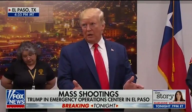 Trump Smiles And Gives Thumbs Up In Photo-Op With Baby Whose Parents Were Killed In El Paso Terror Attack