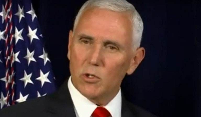 Mike Pence Suffers Apparent Break With Sanity During Speech Before Major Republican Audience