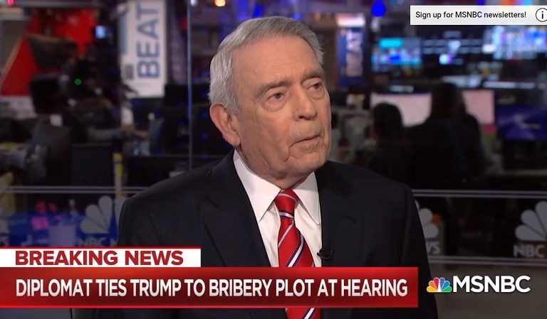 Dan Rather Weighs In On Tactics Used By GOP During Impeachment Hearings: They Want People “Numb” To Evidence