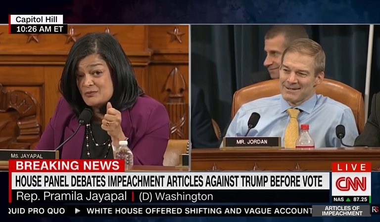 Democratic Rep Appears To Wipe Out Jim Jordan’s Attempt To Derail Her Argument In Favor Of Removing Trump: “I Am Not Yielding!”
