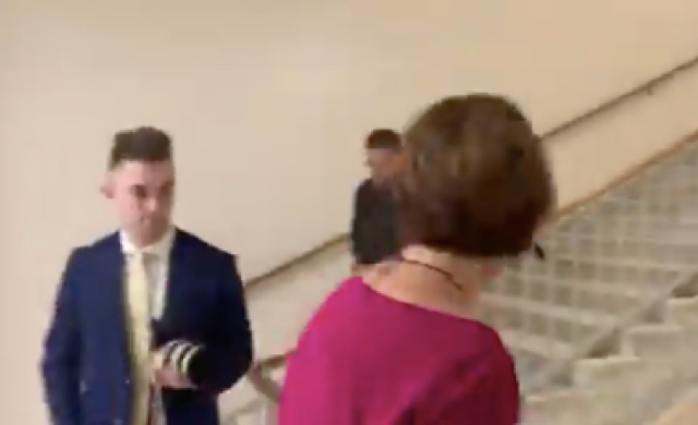 Watch As GOP House Member Appeared To Scurry Away After Ignoring Questions About Foreign Interference In Our Elections
