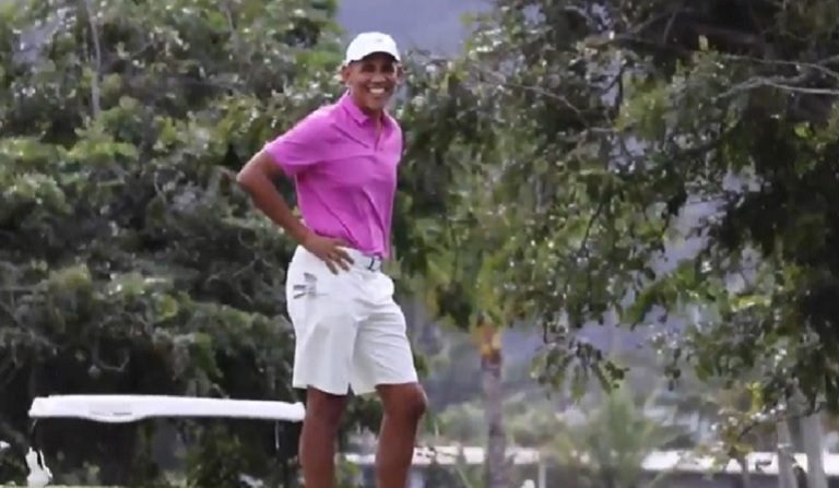 Former President Obama Was Spotted Playing Golf While Trump Was Getting Impeached