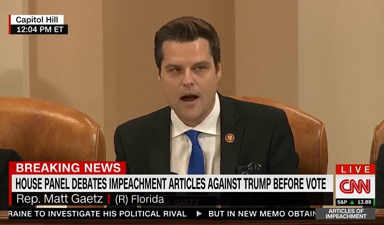 Matt Gaetz Claims He “Wasn’t Paying Attention” When Dem Called Him Out In Hearing, Even Though Video Appears To Show Him Upset