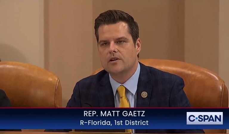 New Report Claims House Committee On Ethics Has Voted Unanimously To Admonish Matt Gaetz Over His Attempts To “Threaten, Intimidate, Harass, Or Otherwise Improperly Influence Michael Cohen” With Regards To His Testimony