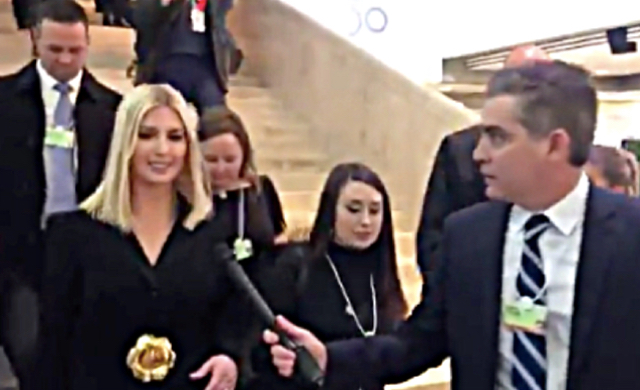 “Princess Nepotista” Ivanka Shows Up In Davos, Completely Ignores CNN Reporter Who Tries To Ask Her Questions