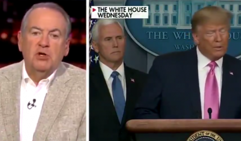 Mike Huckabee Inadvertently Inspires Hilarious “SuckItTrump” Hashtag After Claiming Trump Can Suck Coronavirus Out Of People’s Lungs