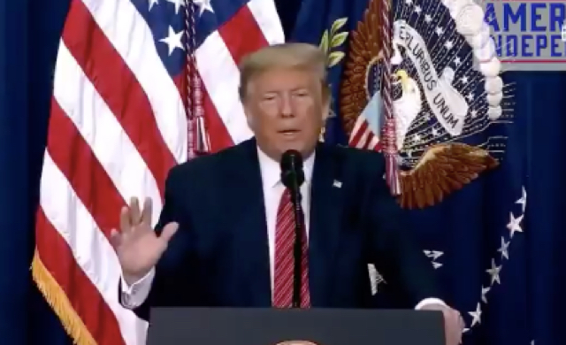 Trump Stopped In The Middle Of His Speech To Border Patrol Agents To Ask For Praise: “Say, Thank you, Mr. President!”