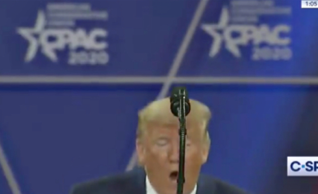 Trump Appears To Turn Into A Comedian During Speech, Mocks Bloomberg By Bending Down At Podium To Make Fun Of His Height