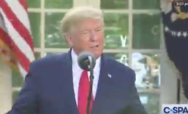 Trump Pauses In The Middle Of COVID-19 Briefing To Talk About His Hair: “My Hair Is Blowing Around And It Is Mine”