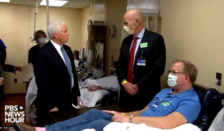 Pence Caught On Video Defying Mayo Clinic Policy By Not Wearing A Mask During Meeting With Officials And COVID-19 Patient