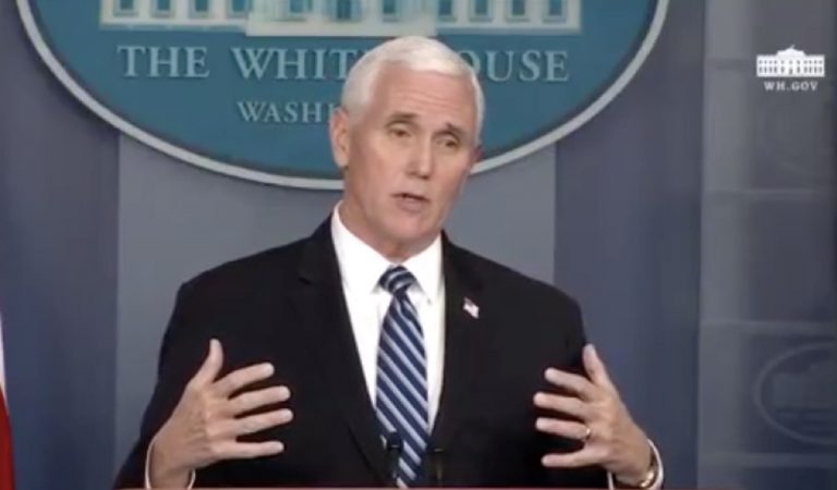 Pence Reportedly Fled After Reporter Asked Him If He’s On The Same Anti-Malarial Drug That Trump Claims To Be Taking