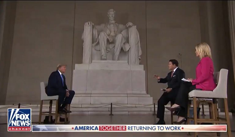Trump, While Sitting In Front Of The Lincoln Memorial, Says He’s Been Treated Worse Than Lincoln