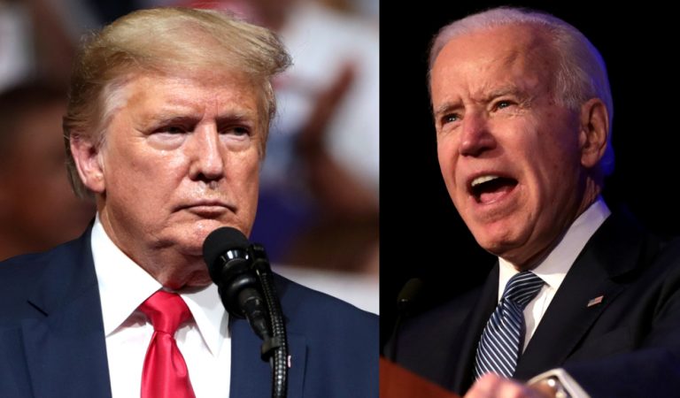 The Internet Erupted After Trump Used Images From His Own Presidency To Warn What Would Happen If Joe Biden Won