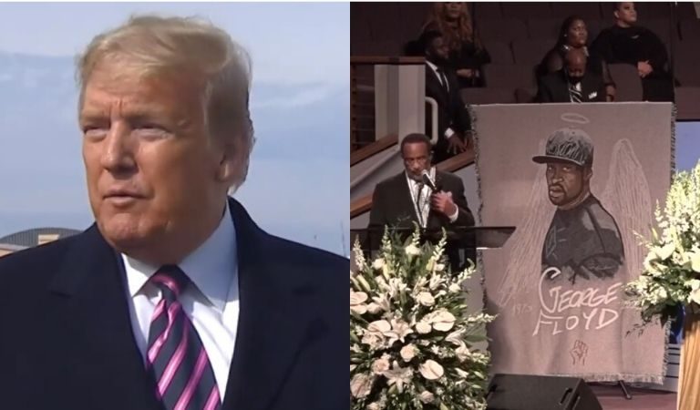 As George Floyd’s Funeral Takes Place, Trump Brags On Twitter About Hiring An African-American Military Service Chief, People Don’t Seem Impressed