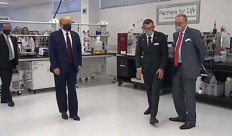 Footage Of Trump Touring North Carolina Factory Appears To Show Him Dragging His Right Leg, Leading People To Question His Health