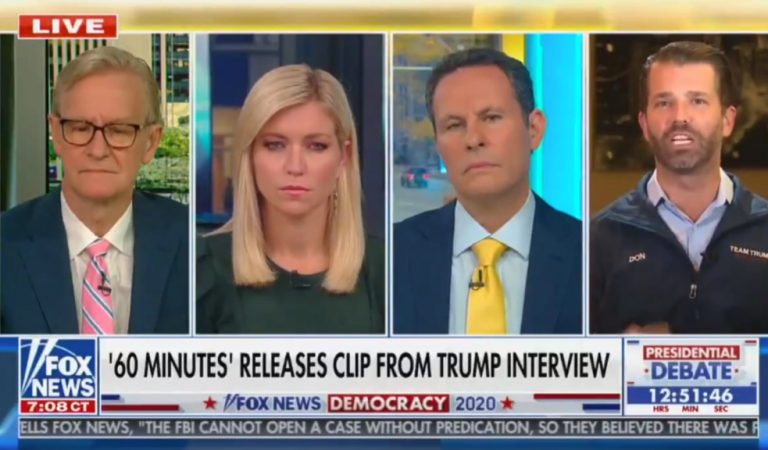 Don Jr. Has Temper Tantrum On Live Television, Kills Irony During Fox News Segment Don Jr. Has Temper Tantrum On Live Television, Kills Irony During Fox News Segment
