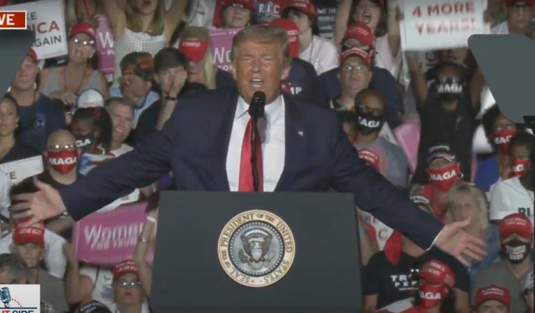 Trump Tells His Supporters About His COVID Diagnosis During Rally: “I Feel So Powerful. I’ll Walk Into That Audience, I’ll Kiss The Guys And The Beautiful Women”