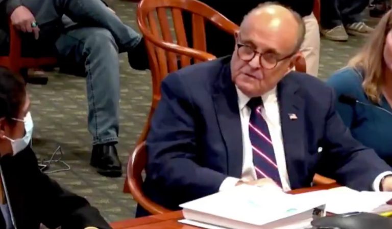 Resurfaced Clip Shows Giuliani Asking Woman To Remove Mask Days Before He Tested Positive For COVID