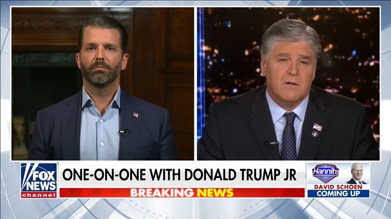 Sean Hannity Abruptly Cut Off Interview With Don Jr. Mid Sentence After ...
