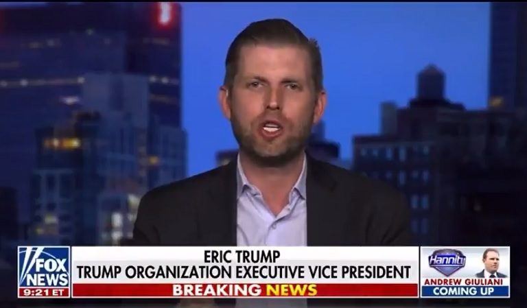 Eric Trump Tells Sean Hannity His Father Is Getting Hit With “Subpoena After Subpoena” On A Daily Basis