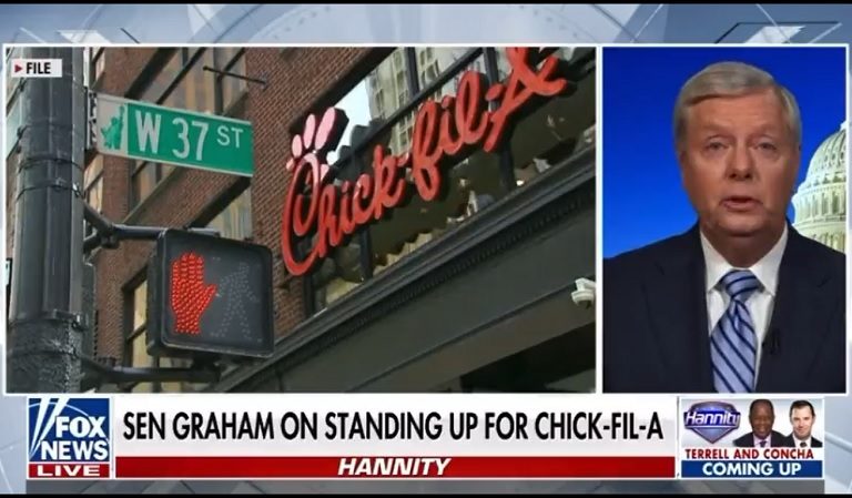 With Trump Gone, Lindsey Graham Appears To Be Doing Promotions For Chickfila