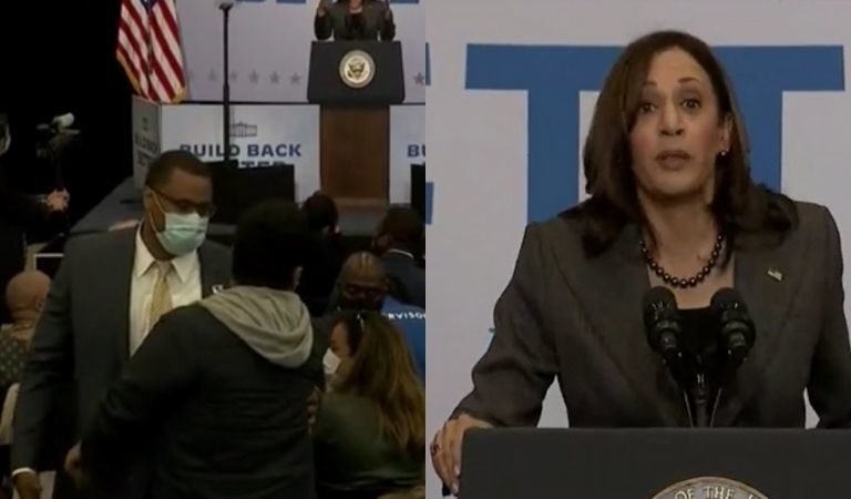 Kamala Harris Was Heckled During Recent Speech, But Her Response Floored Us Kamala Harris Was Heckled During Recent Speech, But Her Response Floored Us
