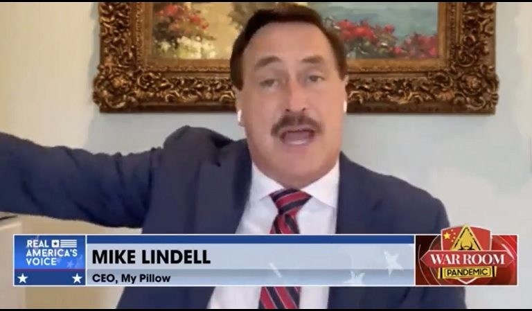Delusional Mike Lindell Was Left Humiliated After His Bank Reportedly Booted Him Over “Reputational Damage”
