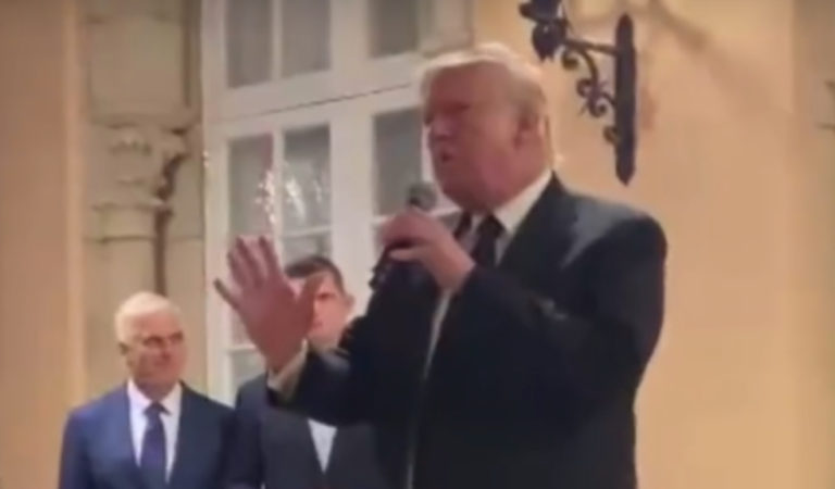 Trump Was Caught On Video Telling A “Gays For Trump” Supporter That He Doesn’t Even “Look Gay” During Mar-A-Lago Fundraising Event, Crowd Burst Into Laughter