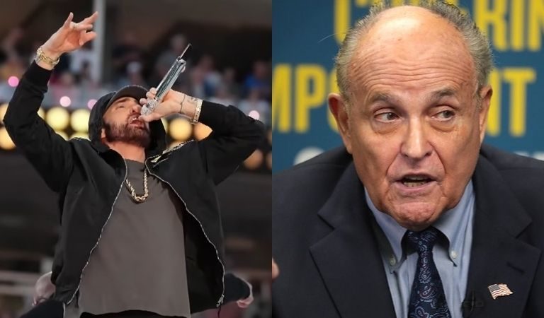 Rudy Giuliani Goes Full-On Unhinged, Tell’s World-Renowned Rapper Eminem To “Go To Another Country” After The Musician Took A Knee During His Super Bowl Halftime Show Performance