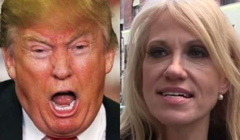 Trump Is Mocked Mercilessly For A Photo He Took With KellyAnne Conway: ‘He Looks Like A Wax Figure’