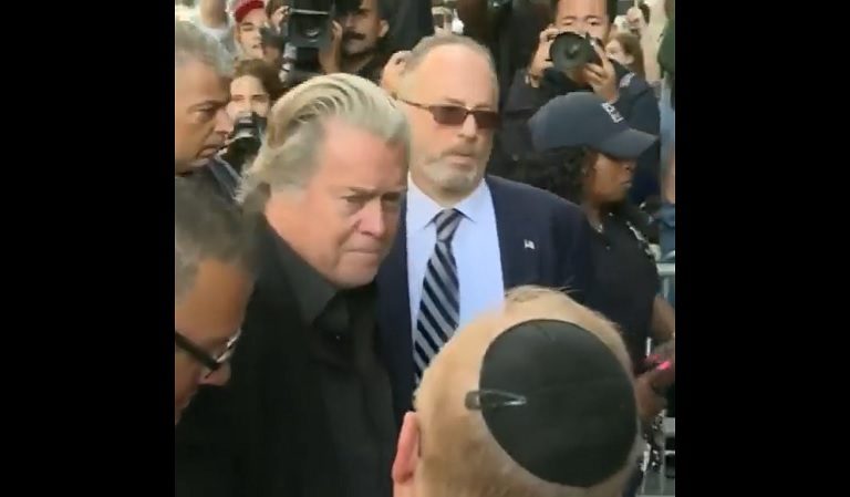 Steve Bannon Completely Melts Down, Screams About People “Persecuting” Him As He Surrenders To Authorities On Financial Fraud Charges