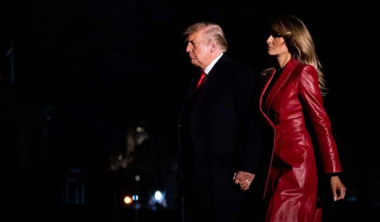 Melania Was Spotted Leaving Trump Tower With A Purse In Tow That’s Reportedly Worth More Than 20K As Her Husband’s Legal Perils Mount