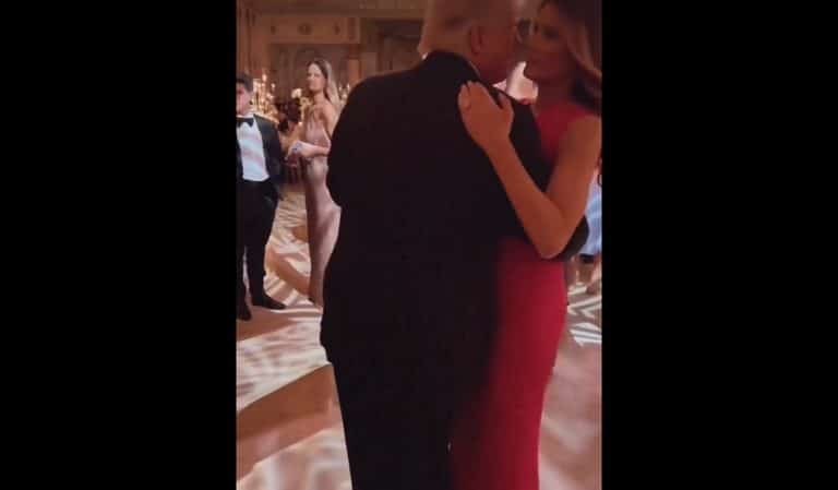 A Leaked Mar-A-Lago Video Made People Think Melania Trump Was Earning Her Keep With Her Husband From The Dance Floor And We Are Seriously Uncomfortable
