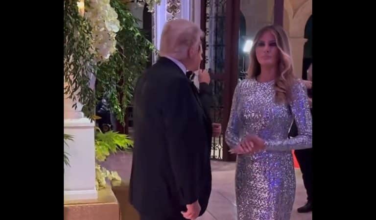 People Thought They Caught Melania On Video Looking Grossed Out And Wiping Her Palms After Holding Donald’s Hand: “Sweaty Palms. Stressful Times.”