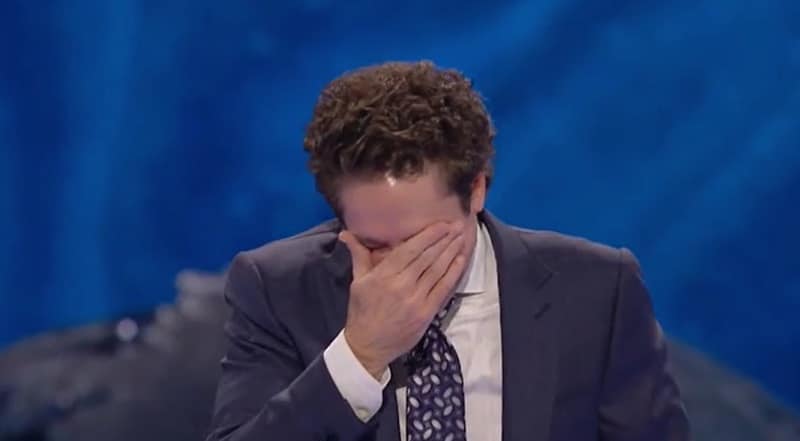 Joel Osteen Broke Down Into Gag-Worthy Tears While He Bragged To His ...