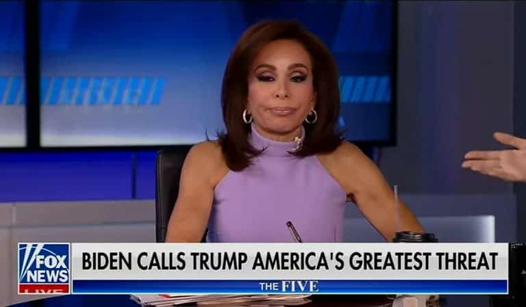 “Oh, Big Man!”: Watch Jeanine Pirro Get Hilariously Mocked And Shut Down By Her Own Fellow Fox Host After She Claimed Trump Is “Not Afraid Of Anything”