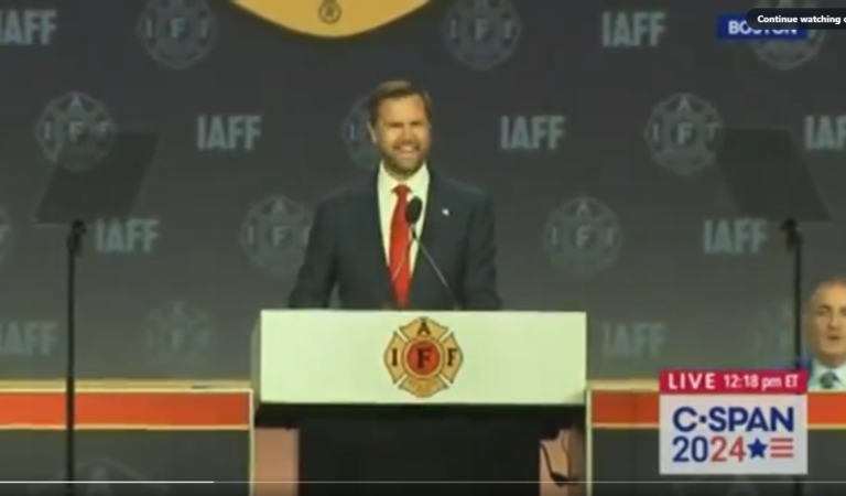 ‘Embarrassing’: JD Vance Gets Mercilessly Booed During Firefighter Conference Just One Day After Walz Received Cheers