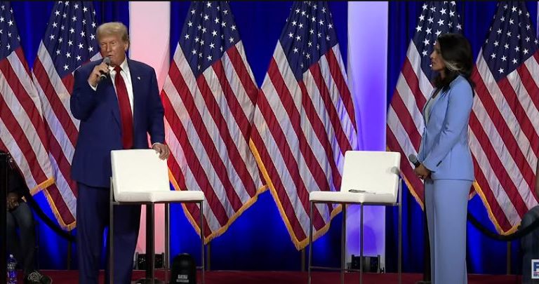 Trump And Tulsi Gabbard Appeared To Have An ‘Awkward’ Moment When Greeting Each Other At Wisconsin Event