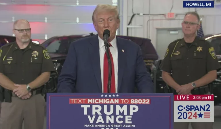 Trump Says The Quiet Part Out Loud During Michigan Presser, Refers To Kamala Harris As “The President”