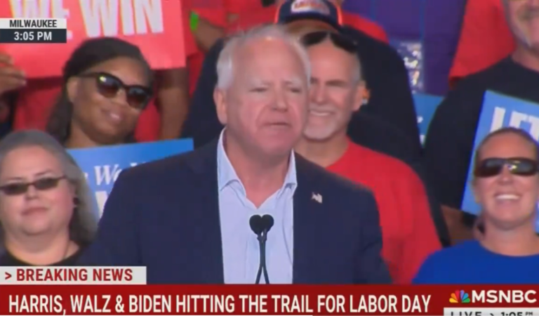 In Less Than A Minute, Tim Walz Demolishes Trump During Rally Speech