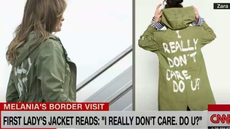 Melania Trump Finally Reveals The Meaning Behind Her Infamous ‘I Really Don’t Care’ Jacket—But Many Are Not Buying It