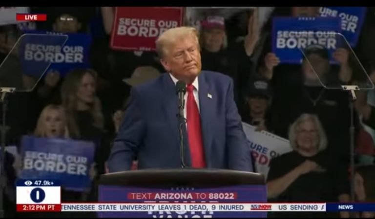 Trump Humiliates Himself With Major Teleprompter Fail As He Seemingly Tries To Say ‘Arizonans’ At Rally