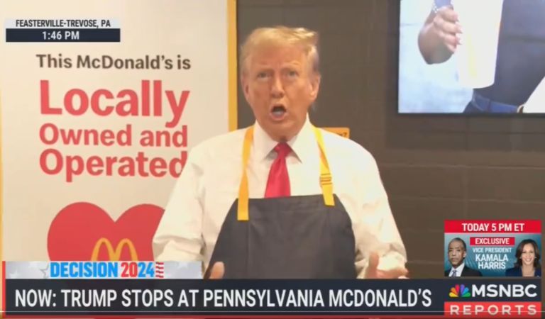 Drudge Takes A Savage Swipe at ‘McDonald’ Trump With Scathing Banner After His Drive-Thru Stunt