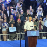 Barack Obama speaks in Philadelphia on October 28, 2024 (Stephen Silver)