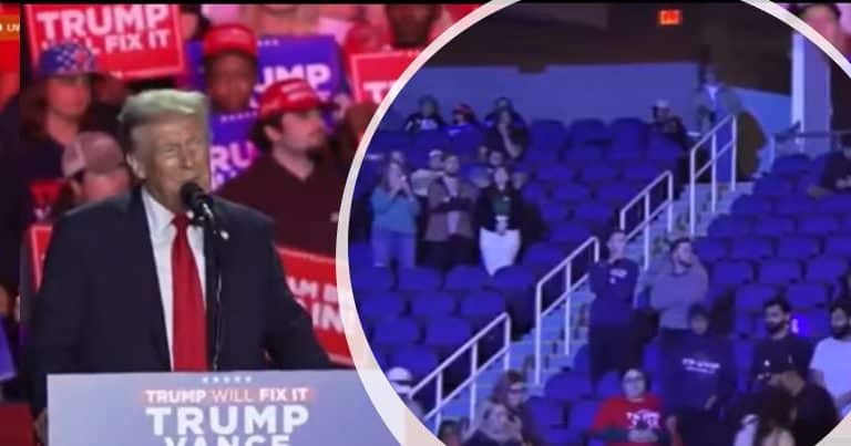 Trump Brags About Not Having Empty Seats As Cameraman Goes Rogue And Fact-Checks His Rally Size In Real Time