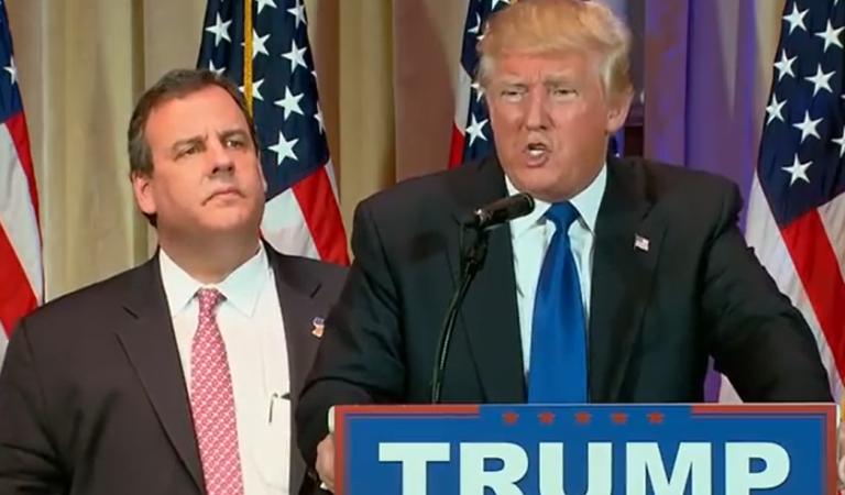 Trump Takes To Social Media To Post Edited Photo Body-Shaming Chris Christie